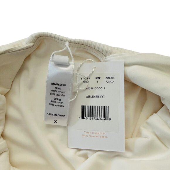 Andie Women's White One Piece Swimsuit - Picture 5 of 6